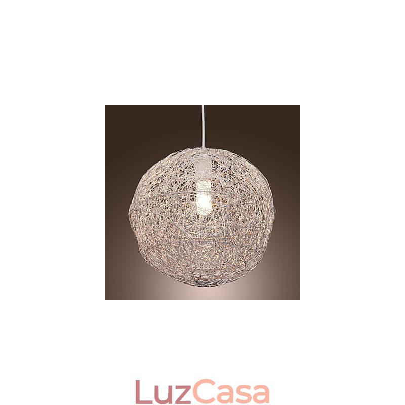 Luminária pendente moderna e contemporânea estilo globo mini cromado