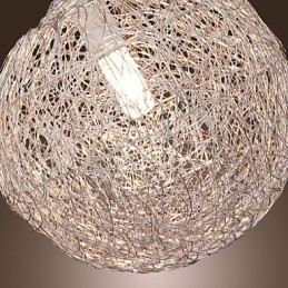 Luminária pendente moderna e contemporânea estilo globo mini cromado