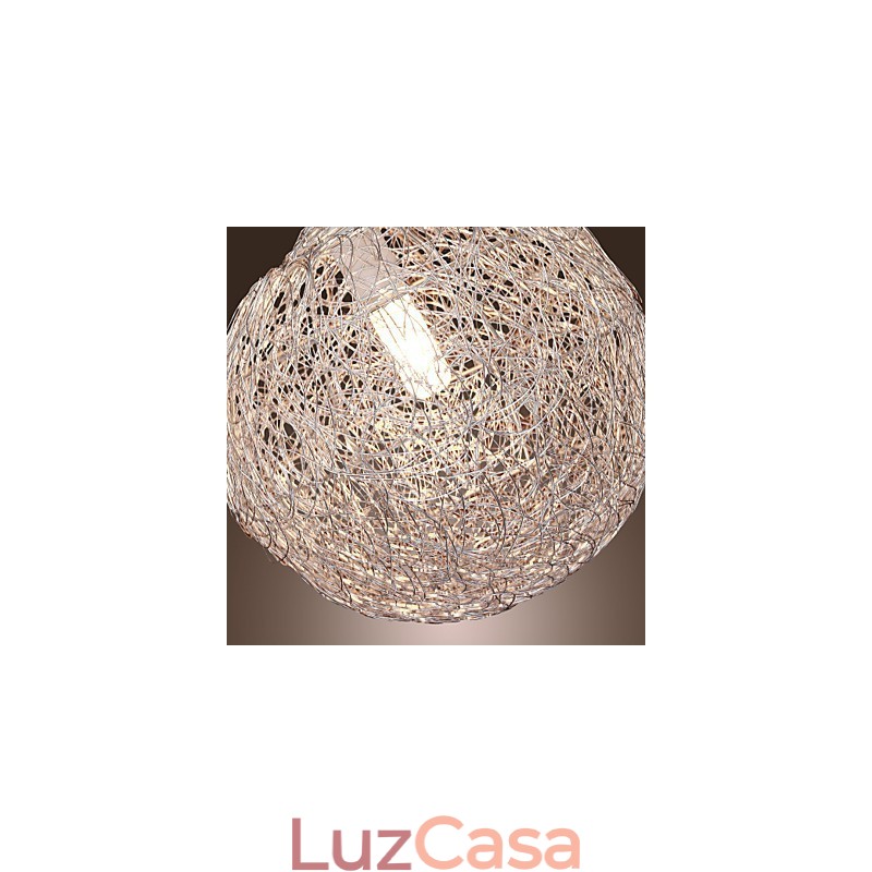 Luminária pendente moderna e contemporânea estilo globo mini cromado