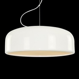 Luminária pendente com pintura em tigela retrô