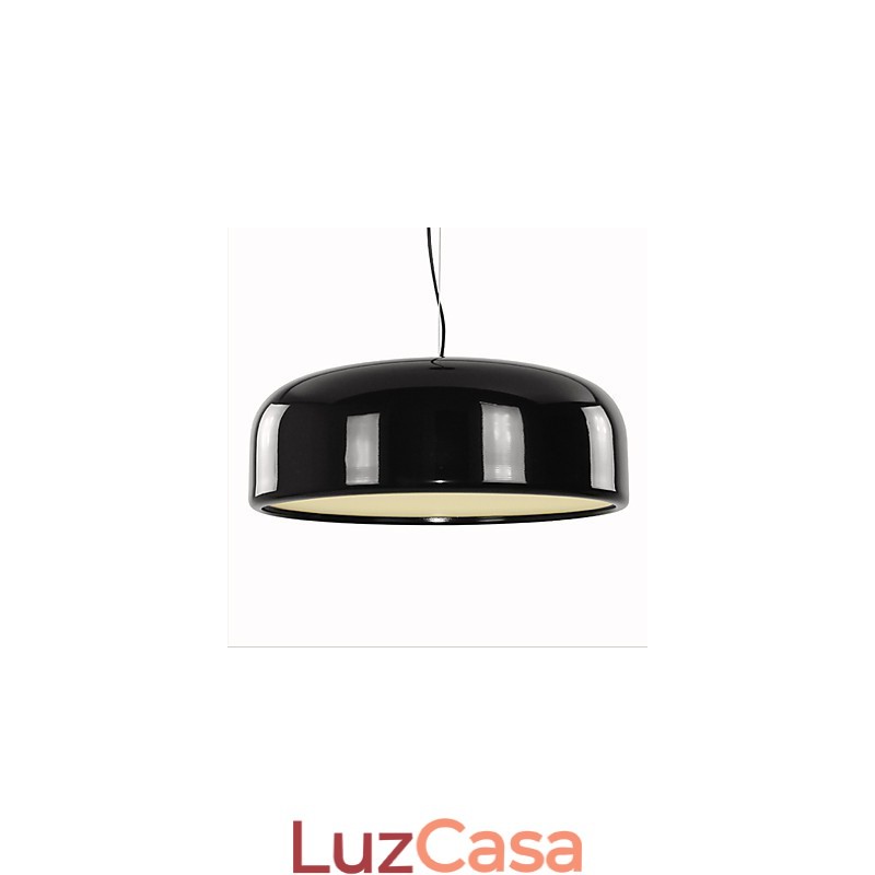 Luminária pendente com pintura em tigela retrô
