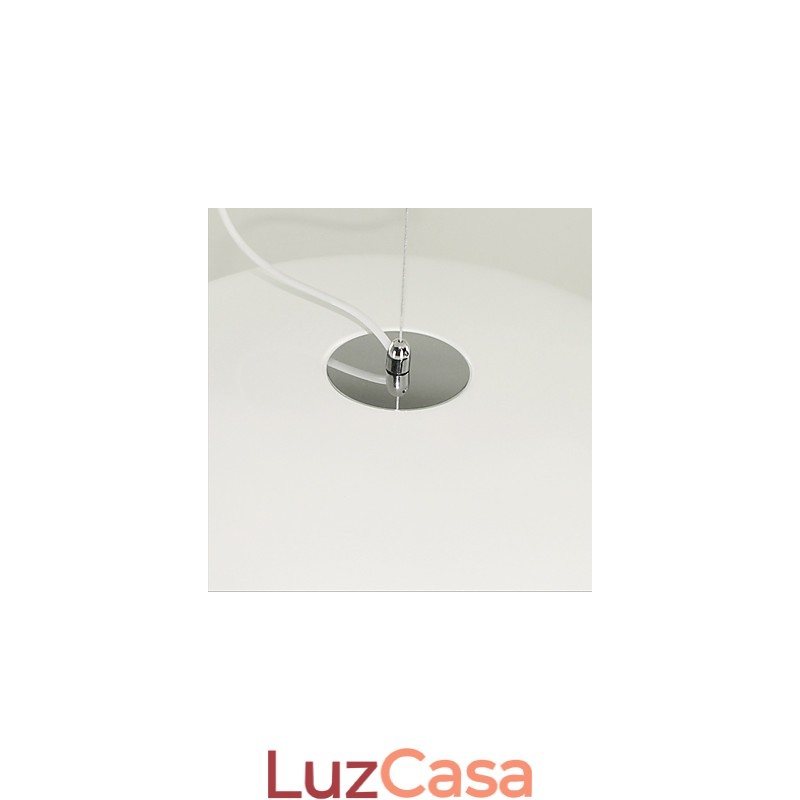 Luminária pendente com pintura em tigela retrô