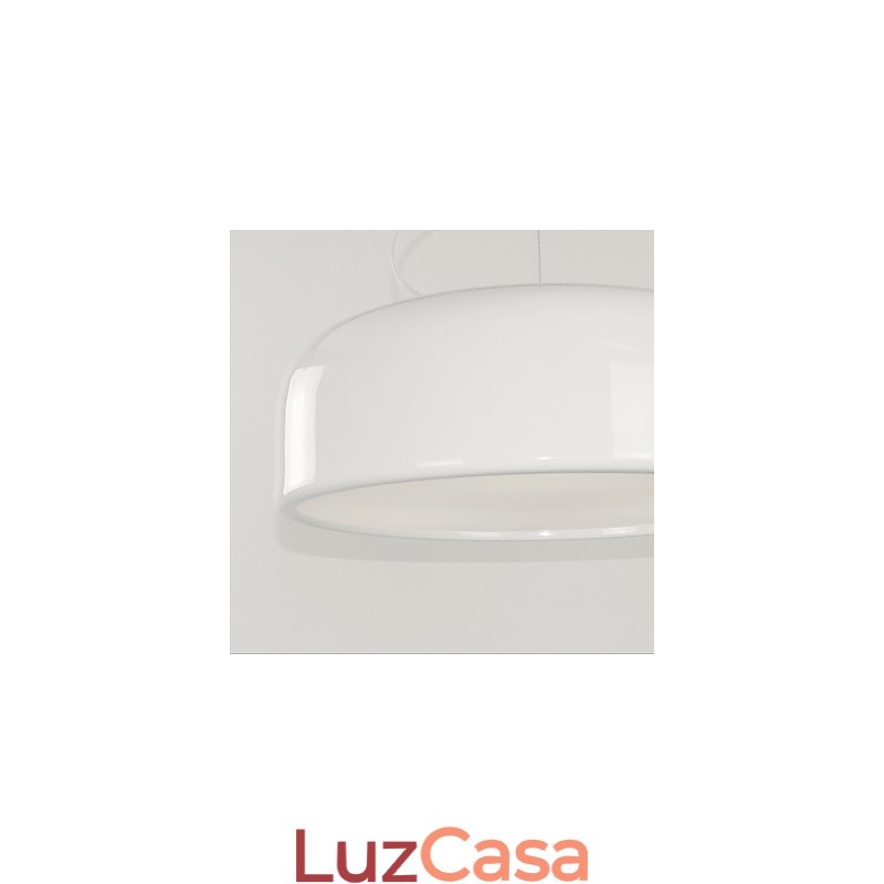 Luminária pendente com pintura em tigela retrô