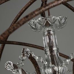 Lustre Cristal Tradicional Clássico Metal