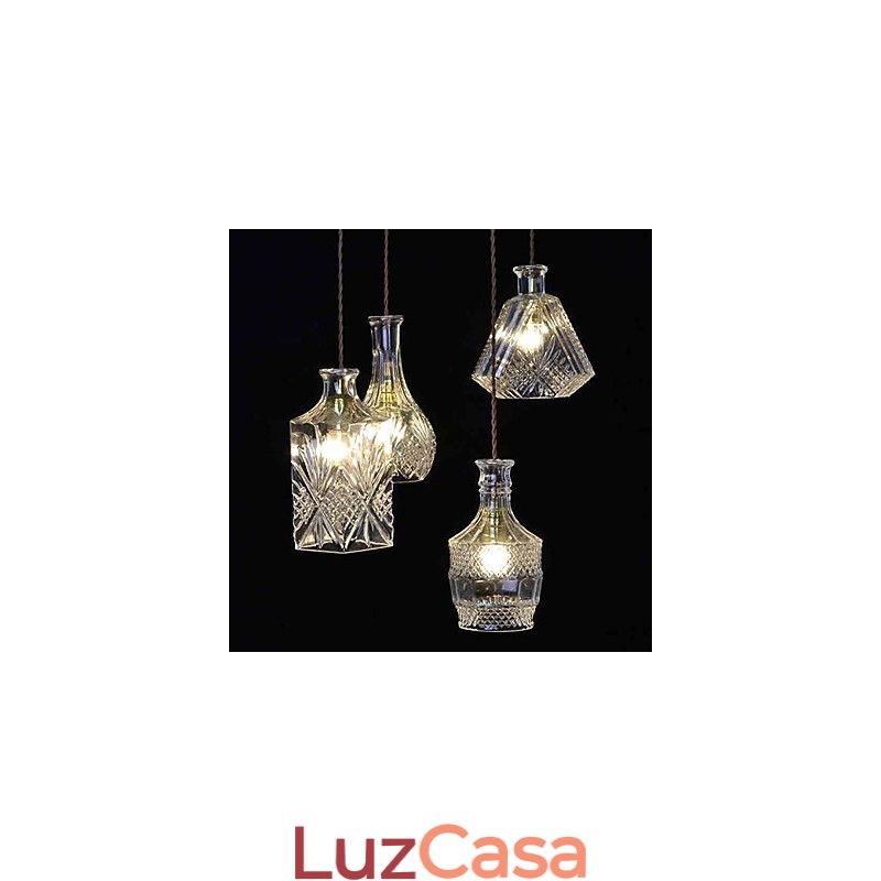 Lustre de metal estilo mini contemporâneo moderno