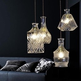 Lustre de metal estilo mini contemporâneo moderno