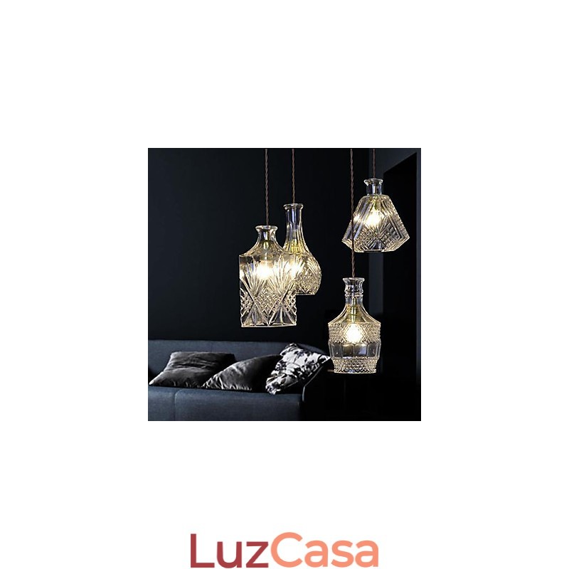 Lustre de metal estilo mini contemporâneo moderno