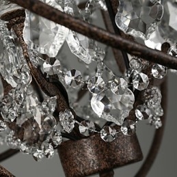 Lustre Cristal Tradicional Clássico Metal