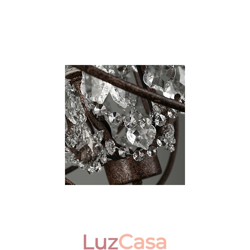 Lustre Cristal Tradicional Clássico Metal