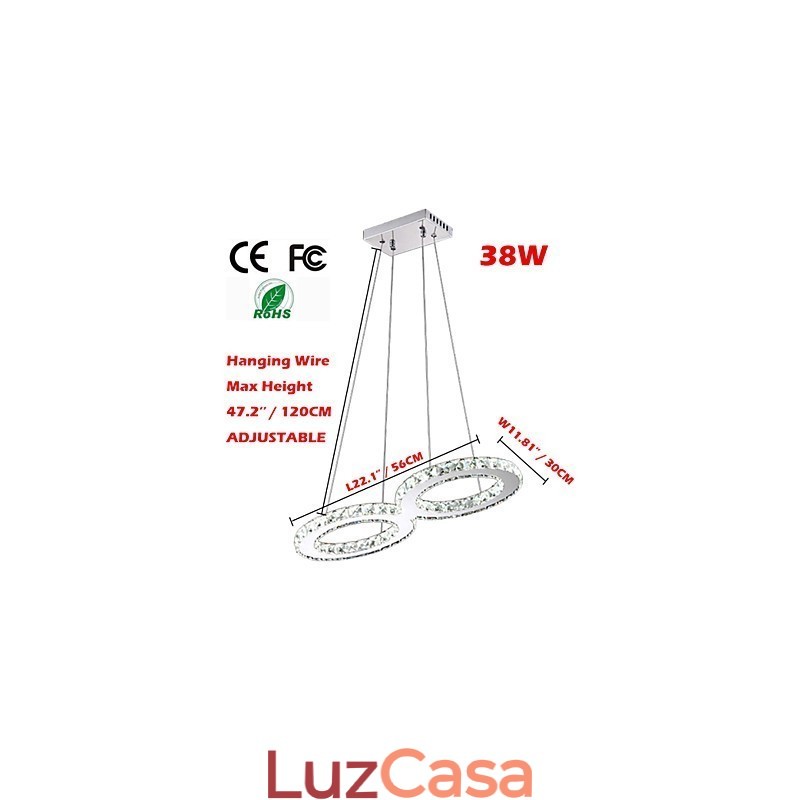 Luminárias de lustre de cristal para teto