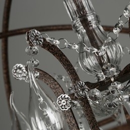 Lustre Cristal Tradicional Clássico Metal