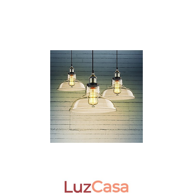 Luzes Pendentes Tradicionais Clássicas Vintage Retro Metal