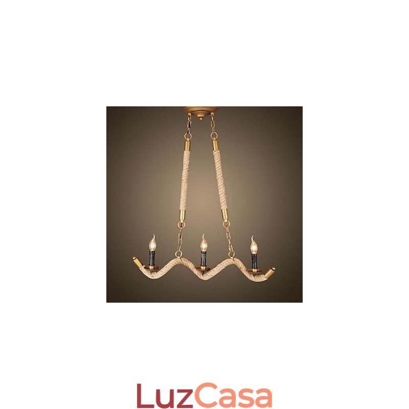 Tradicional Clássico Rústico Lodge Vintage Retro Country Antique Latão Metal Pendente Luz