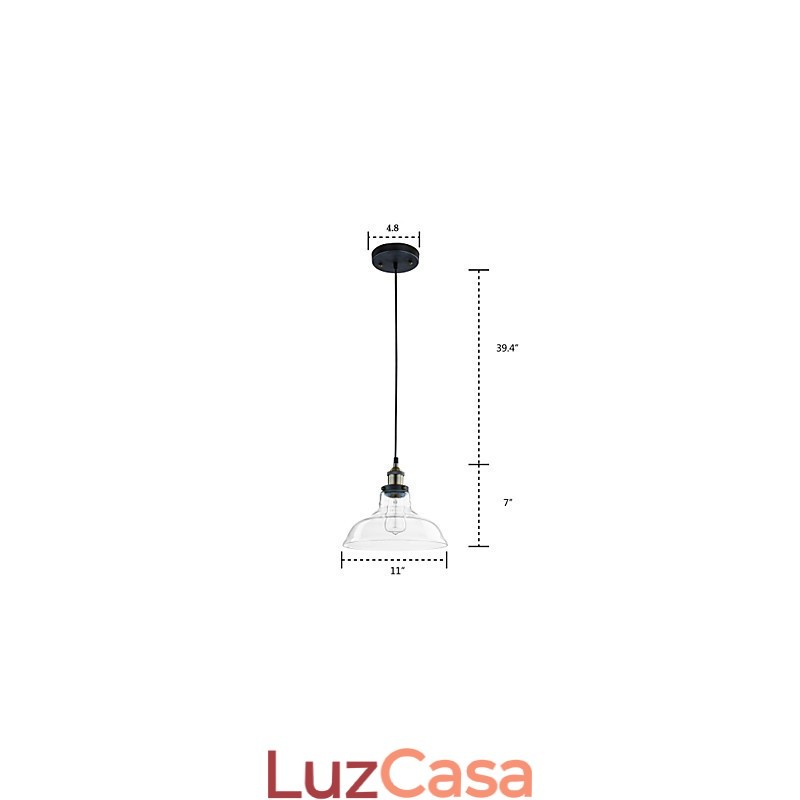 Luzes Pendentes Tradicionais Clássicas Vintage Retro Metal