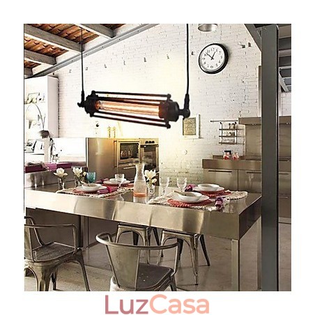 Lustre retrô loft, luminária pendente, luminária vintage clássica, luz de metal country Lustre retrô loft, luminária pendente, luminária vintage clássica, luz de metal country