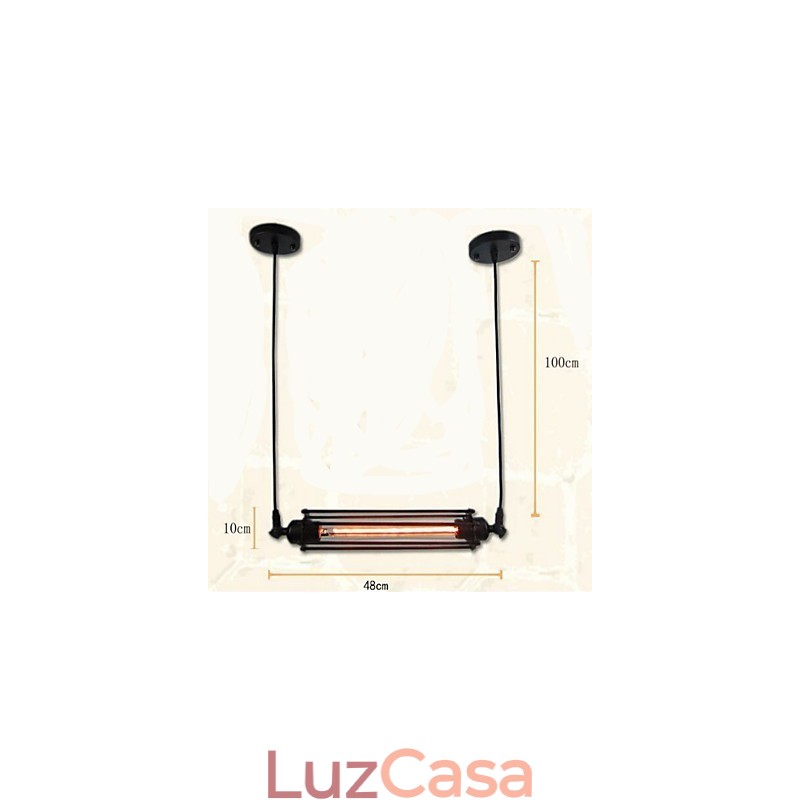 Lustre retrô loft, luminária pendente, luminária vintage clássica, luz de metal country