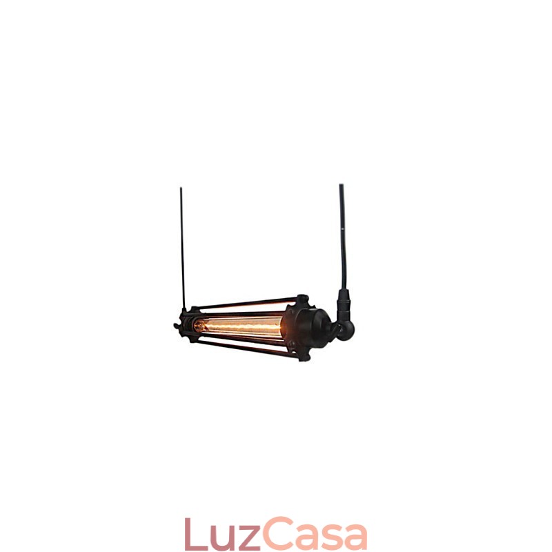Lustre retrô loft, luminária pendente, luminária vintage clássica, luz de metal country