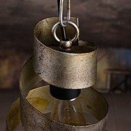 Lâmpada de ferro retrô Lustre moderno minimalista estilo industrial
