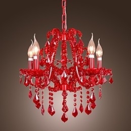 Lustre moderno contemporâneo de cristal cromado em metal