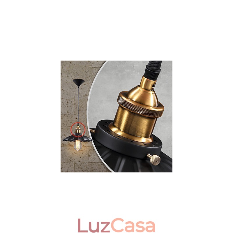 Luminária pendente estilo europeu clássico retrô, luminária de metal com arte droplight