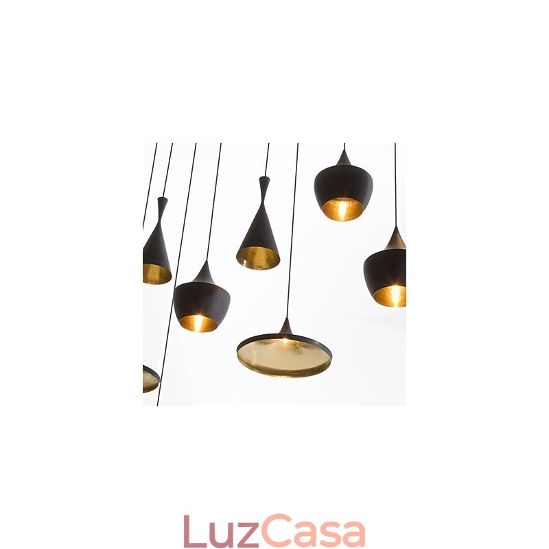 Mini Estilo Pintura Metal Pendente Luz