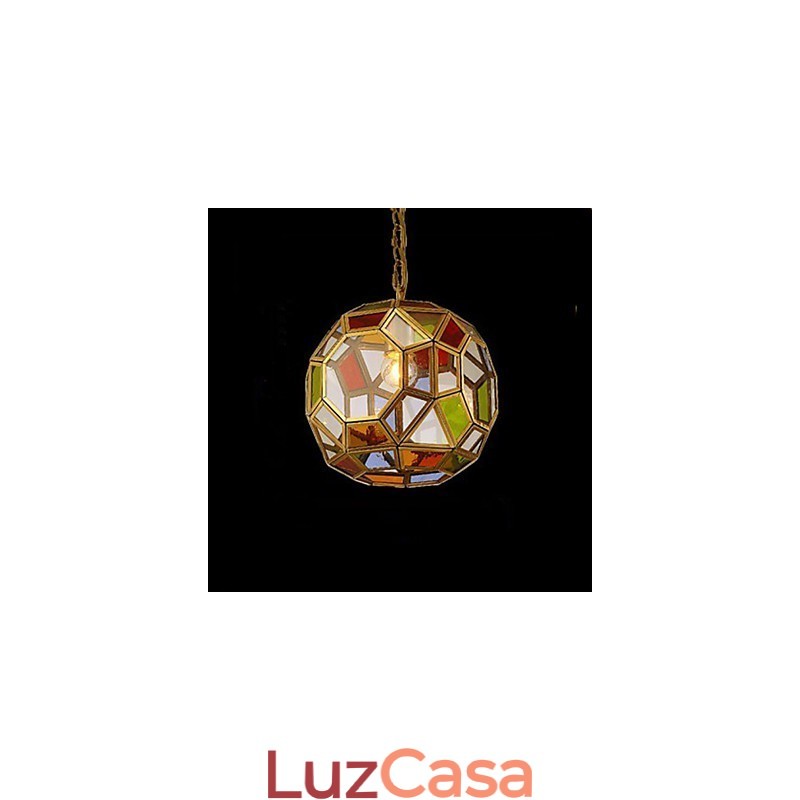 Luzes de lâmpada de varandaLâmpada de varanda Lustre de cobre pequeno exótico