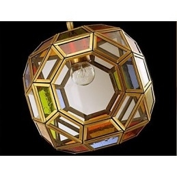 Luzes de lâmpada de varandaLâmpada de varanda Lustre de cobre pequeno exótico