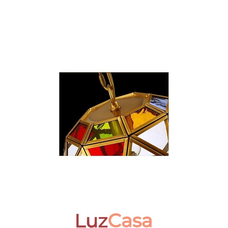 Luzes de lâmpada de varandaLâmpada de varanda Lustre de cobre pequeno exótico