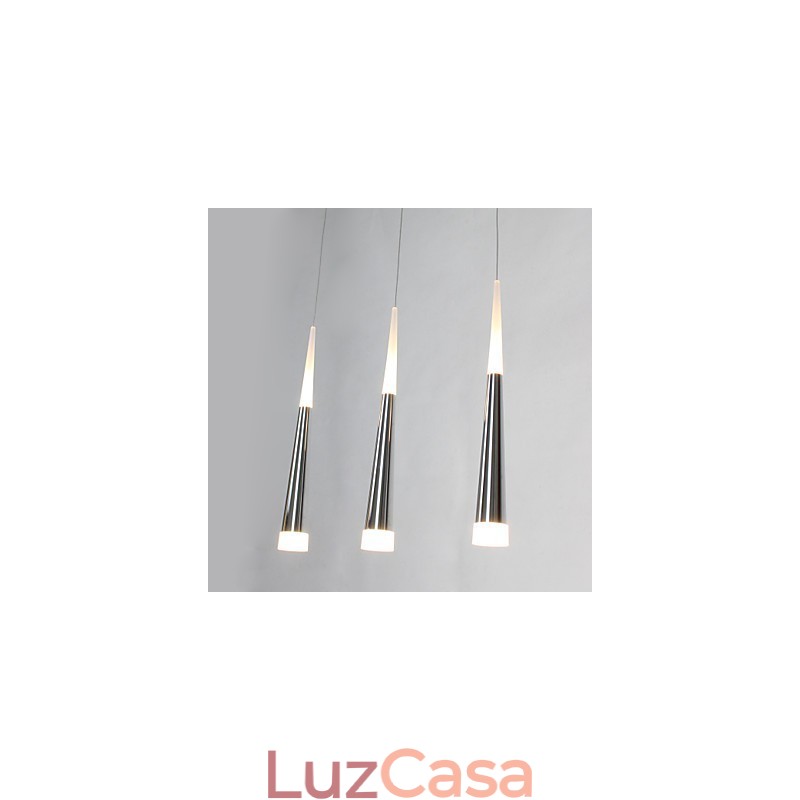 Luminárias pendentes modernas contemporâneas para jantar infantil de metal com dossel longo