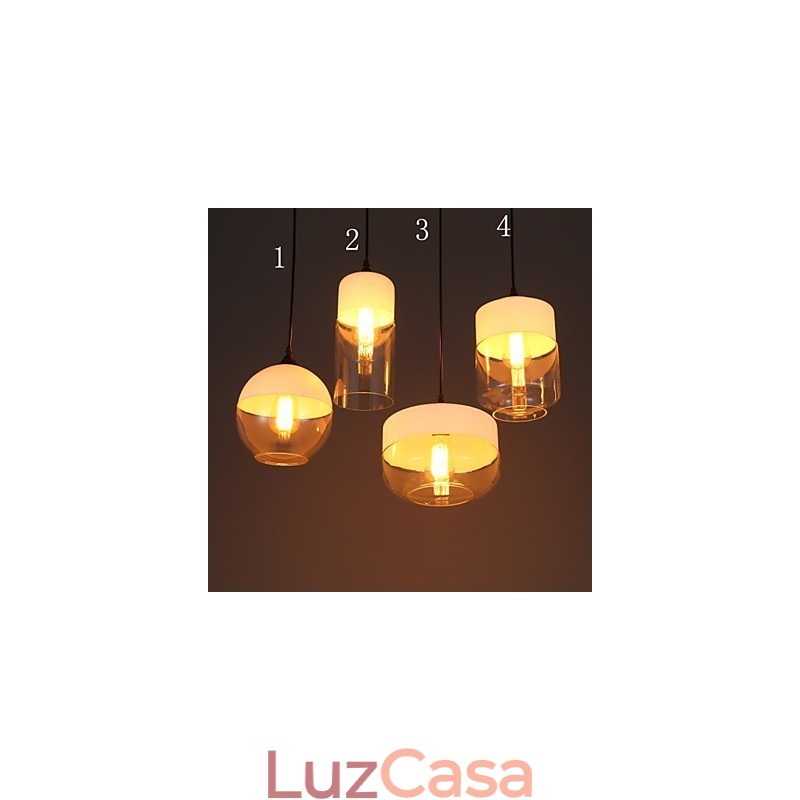 A loja Nordic Creative Stair Shop'S Art Wrought Iron Glass Chandelier Lamp