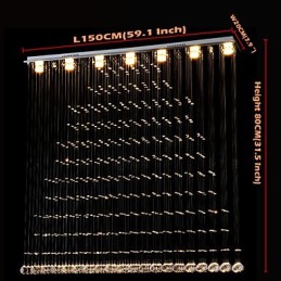 K9 Cristal Pingente Luz Pendurado Fio Lustre Iluminação Lâmpadas de Teto
