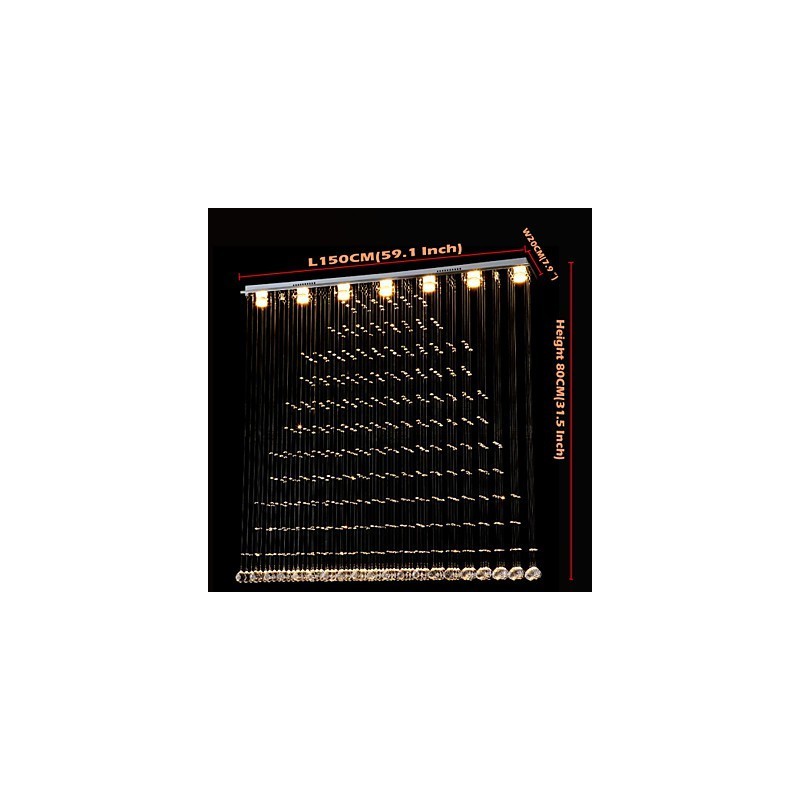K9 Cristal Pingente Luz Pendurado Fio Lustre Iluminação Lâmpadas de Teto