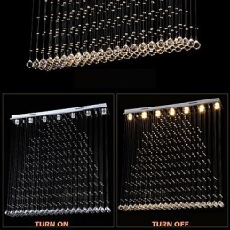K9 Cristal Pingente Luz Pendurado Fio Lustre Iluminação Lâmpadas de Teto