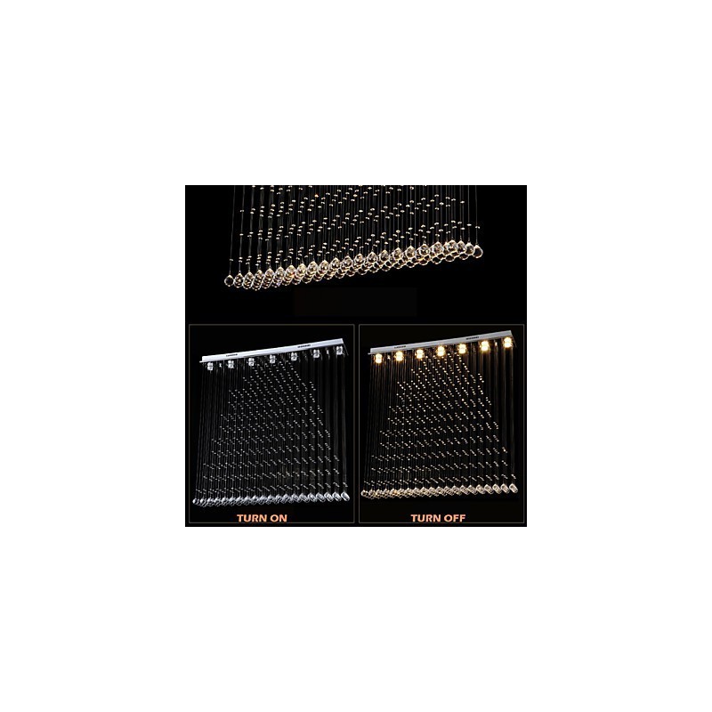K9 Cristal Pingente Luz Pendurado Fio Lustre Iluminação Lâmpadas de Teto