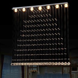 K9 Cristal Pingente Luz Pendurado Fio Lustre Iluminação Lâmpadas de Teto