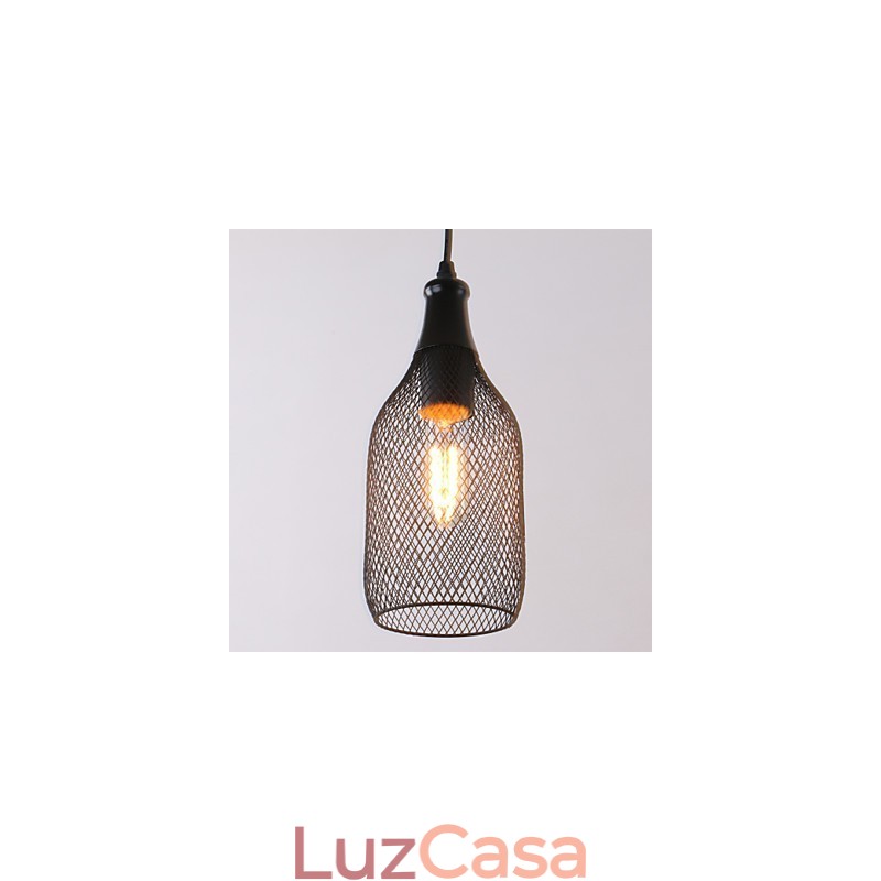 Luminárias pendentes estilo mini rústico chalé retrô country garagem metal