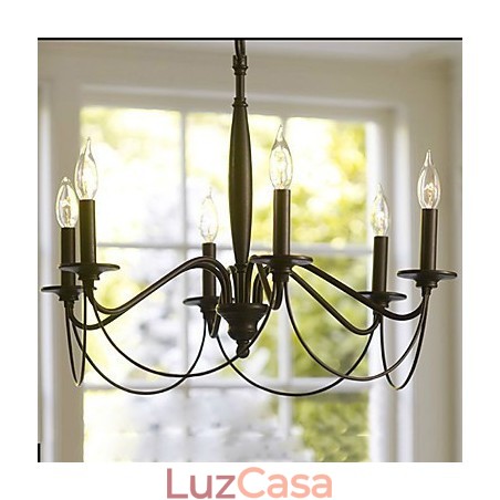 Lustre tradicional clássico galvanizado Lustre tradicional clássico galvanizado