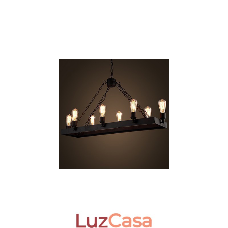 Lustre moderno retrô loft lustre americano country criativo industrial café lâmpada luzes