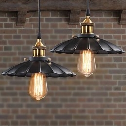 Luminária pendente estilo europeu clássico retrô, luminária de metal com arte droplight