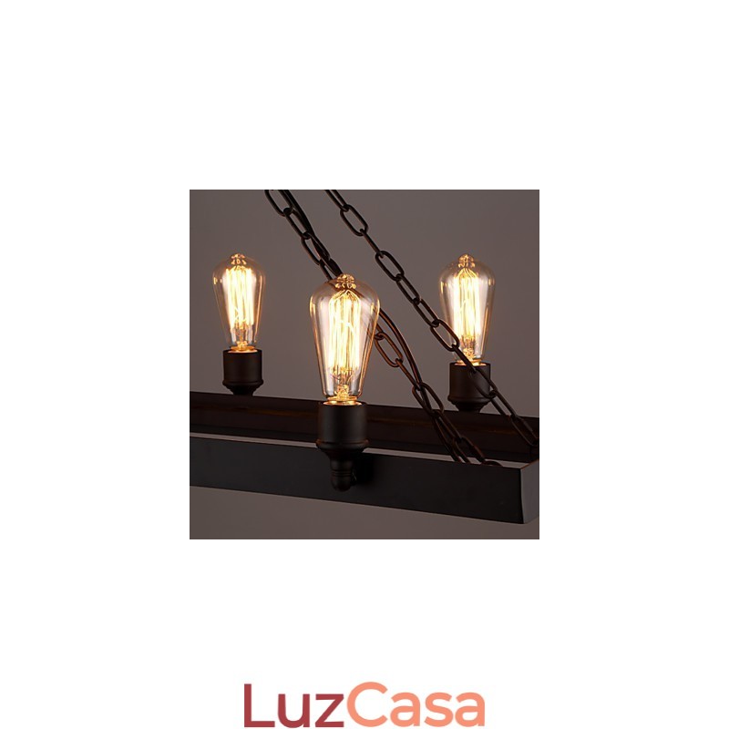 Lustre moderno retrô loft lustre americano country criativo industrial café lâmpada luzes