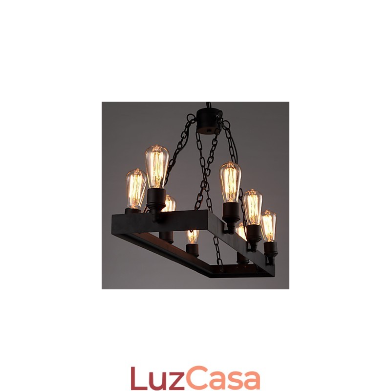 Lustre moderno retrô loft lustre americano country criativo industrial café lâmpada luzes