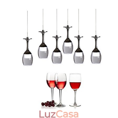 Luminárias pendentes 1 luz Mini estilo moderno contemporâneo Metal