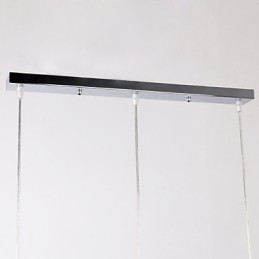 Luminária pendente moderna contemporânea estilo mini ilha cromada