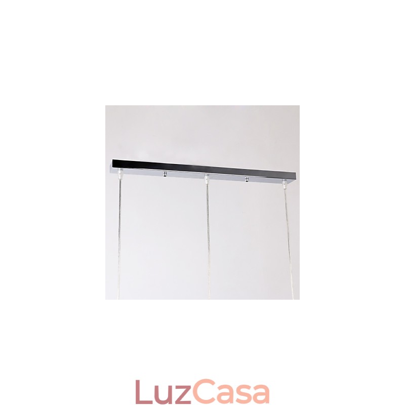 Luminária pendente moderna contemporânea estilo mini ilha cromada