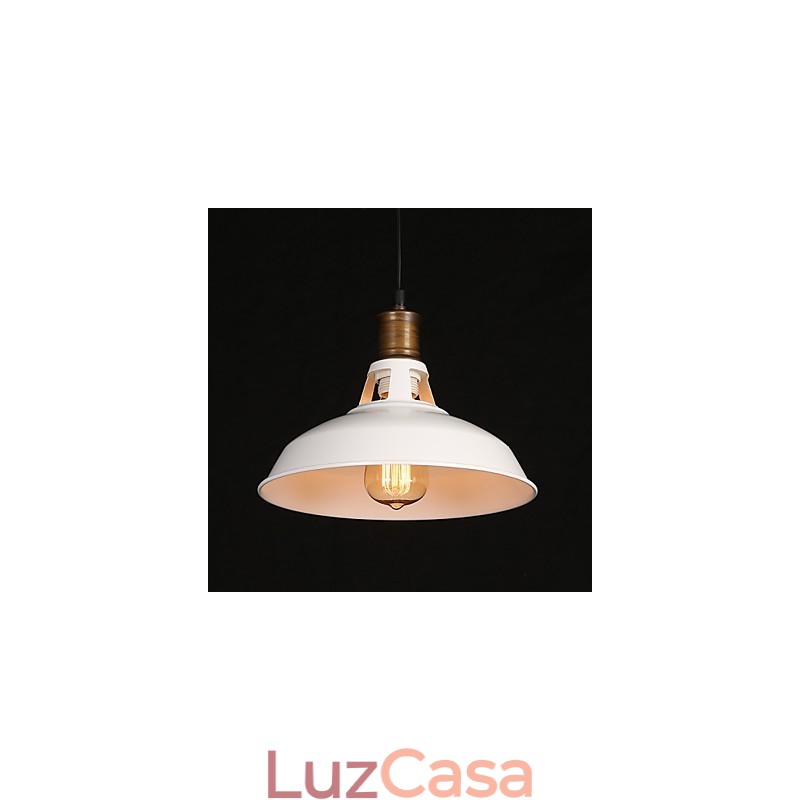 Lâmpada de luz suspensa de ferro forjado com cabeça única e originalidade em estilo country americano
