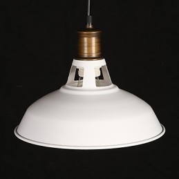 Lâmpada de luz suspensa de ferro forjado com cabeça única e originalidade em estilo country americano