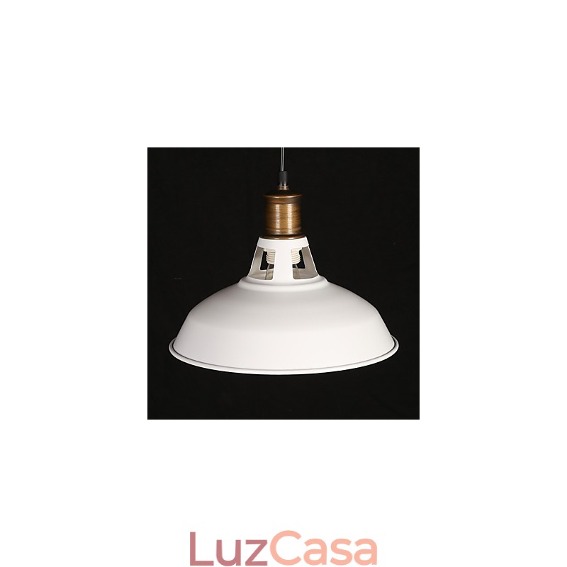 Lâmpada de luz suspensa de ferro forjado com cabeça única e originalidade em estilo country americano