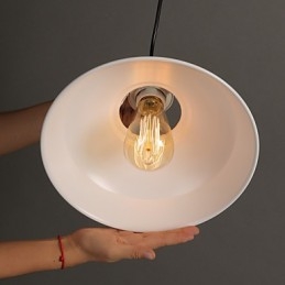 Lâmpada de luz suspensa de ferro forjado com cabeça única e originalidade em estilo country americano