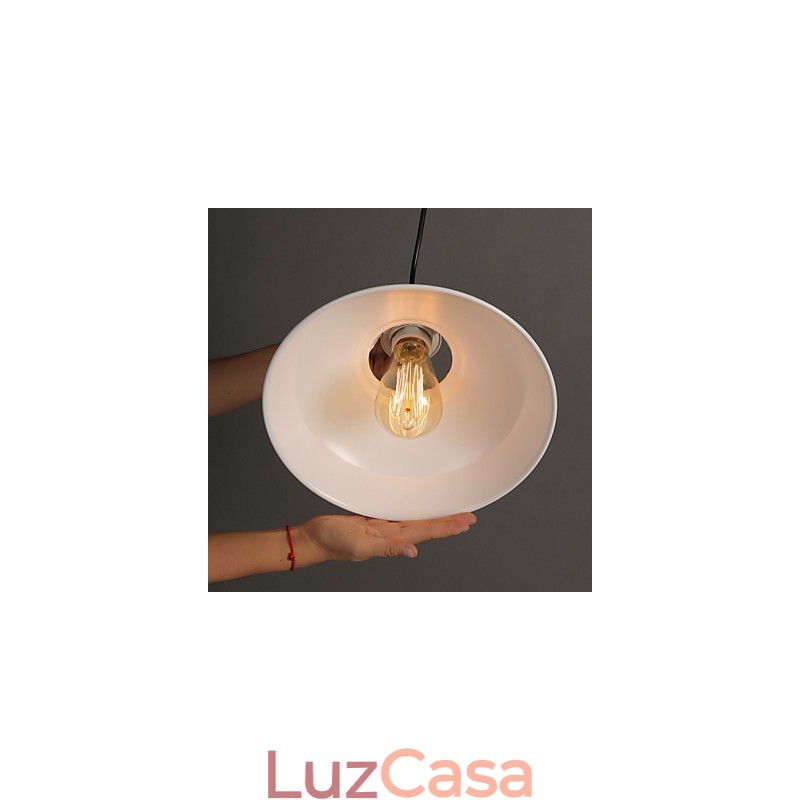 Lâmpada de luz suspensa de ferro forjado com cabeça única e originalidade em estilo country americano