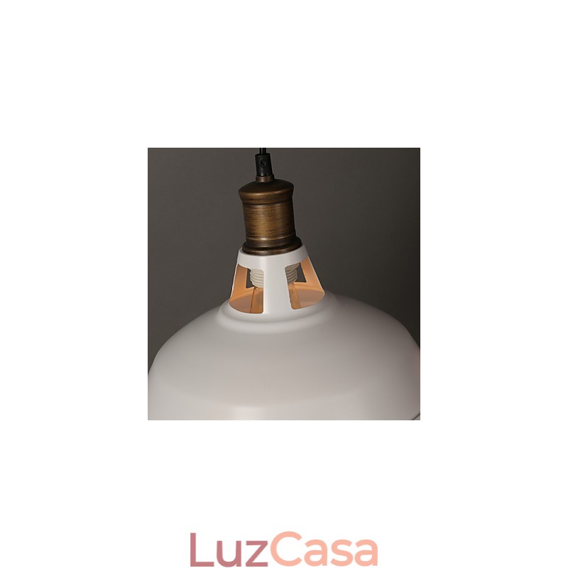 Lâmpada de luz suspensa de ferro forjado com cabeça única e originalidade em estilo country americano